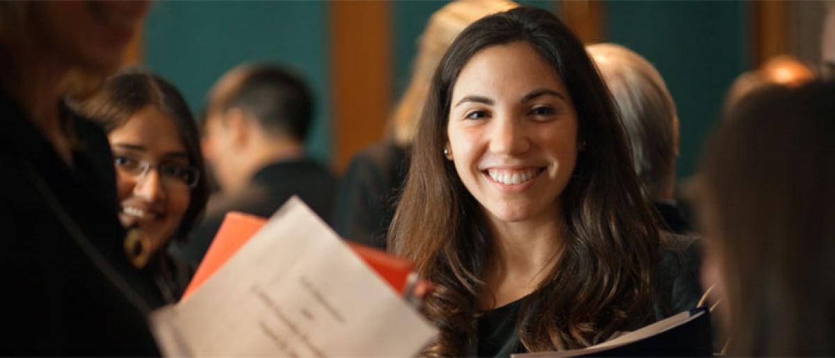 ILR student attending a career fair