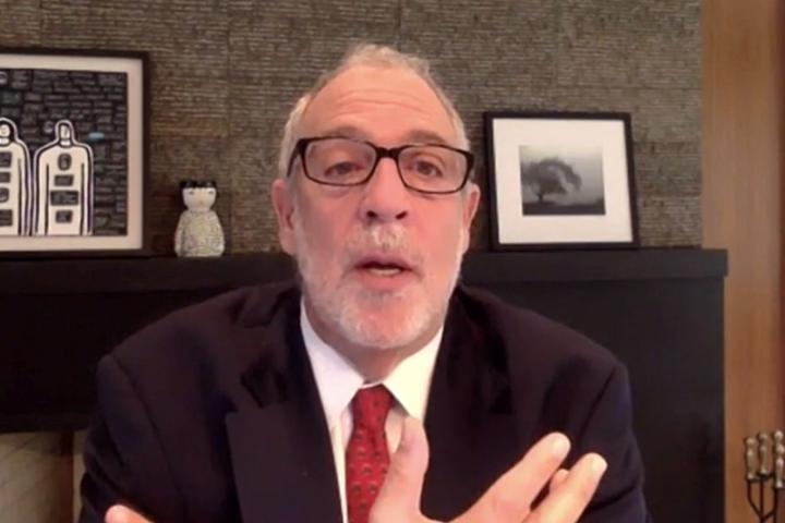 screen-shot of Martin Scheinman from a video-conference interview recording